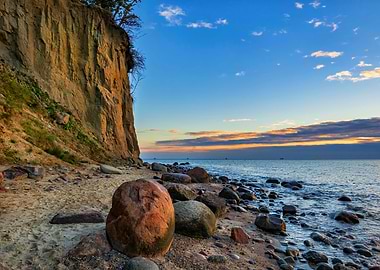 Baltic Sea Coast In Poland