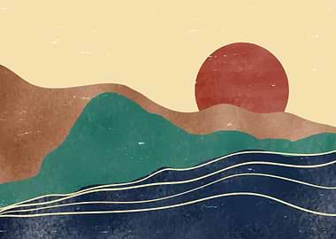 Mid century modern art