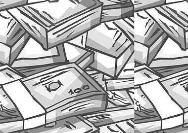 Gray Money Landscape Art