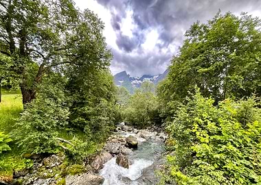 Norway Trandal Waterfall