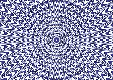 Vibrant waves illusion art