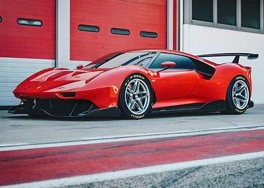 red Ferrari
