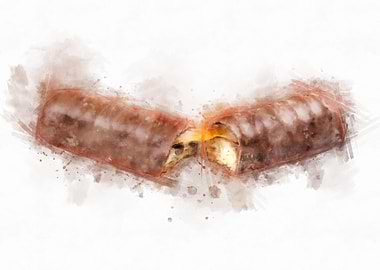 chocolate watercolor