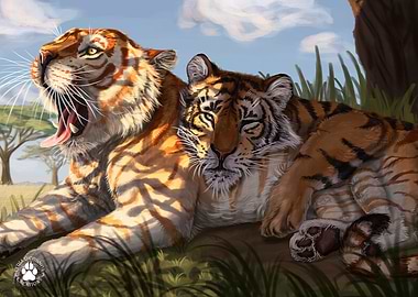 Tigers In The Shade