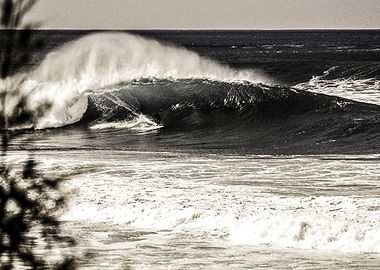 Surfing at The Pipeline