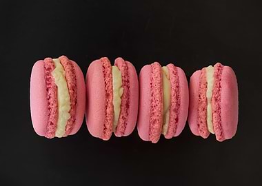 pink macaroons