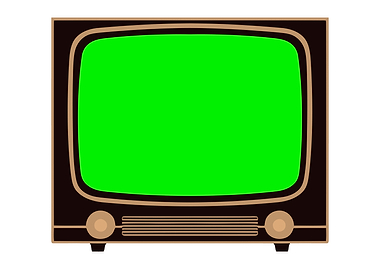 Old retro tv set illustrat