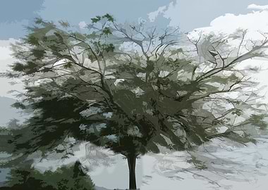 Tree in Watercolors