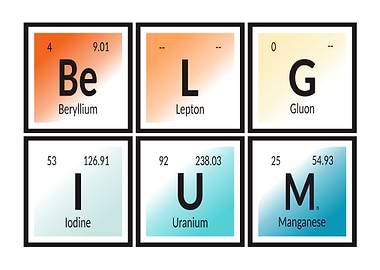 Belgium Periodic Table