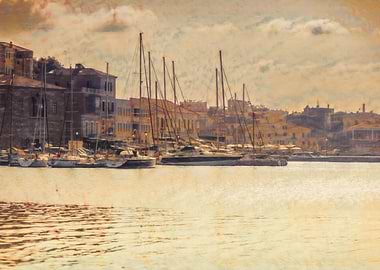 Travel to a Greek island