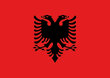 Albanian Flag of Albania