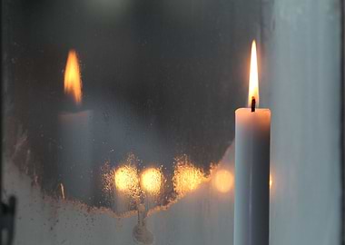 Candle Light Reflection