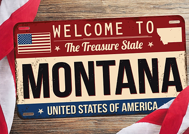 MONTANA PLATES POSTER