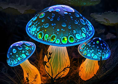 Neon Mushroom