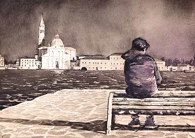 Venice Church Italy art