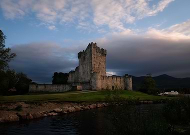 Medieval Castle at dusk