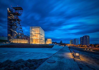 Night city, street, Poland