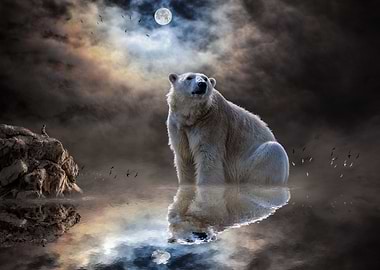 Polar Bear Reflection