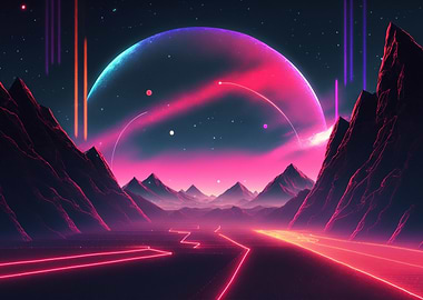 Synthwave Road