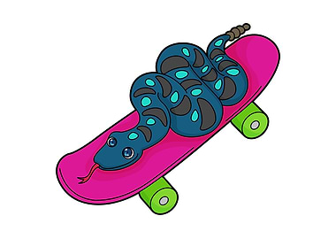 Snake Skater Skateboard