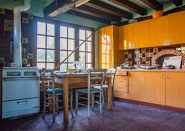 The old kitchen in the mil