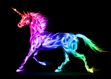 Digital art of unicorn V2