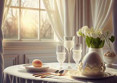 Easter table setting