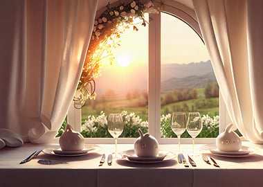 Easter table setting