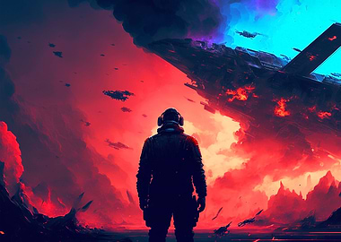 Futuristic War in Space
