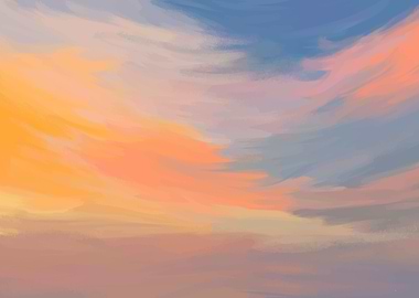 Beautiful sky painting