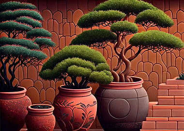 Bonsai Red Clay Pots