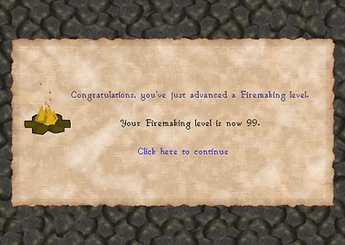 Runescape LVL 99 Firemakin