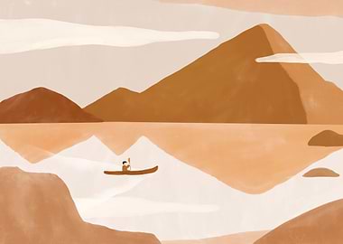 Nature brush painting