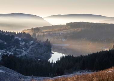 Cantref reservoir Wales