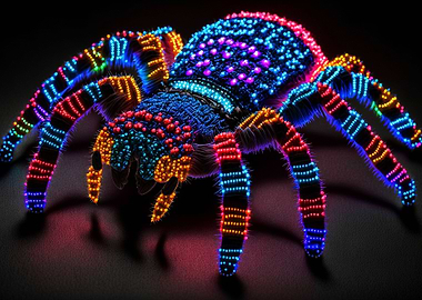 Point Art Spider