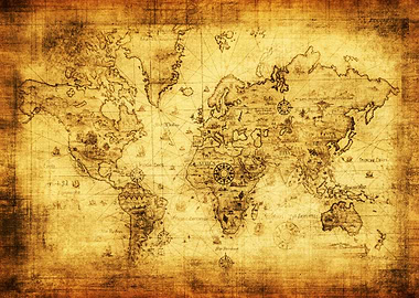 Old Map of the World
