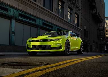 Green 2018 Camaro SS