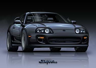 Toyota Supra MK4 Black