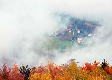 Autumn mountain landscape