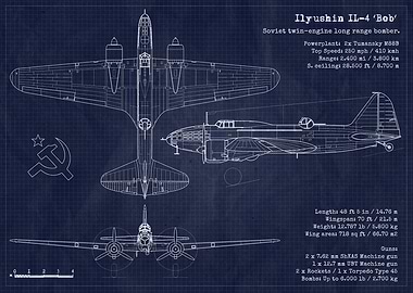 Ilyushin IL4 Blueprint