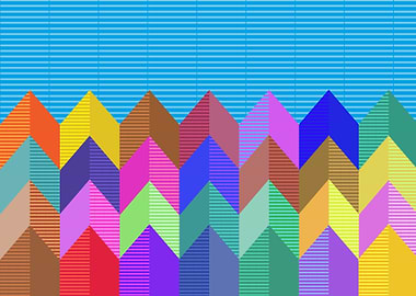 3d Colorful Chevrons