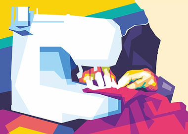 Sewing machine Popart