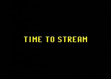 8bit yellow text time to