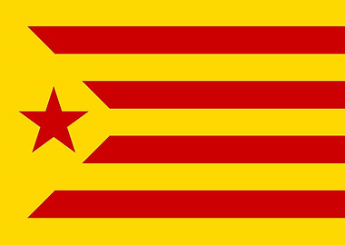 Catalan Red estelada Flag