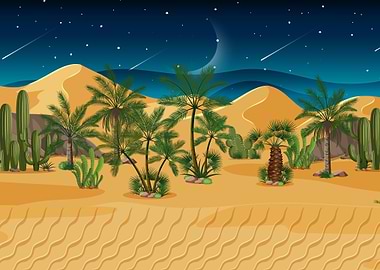 Desert Forest Landscape