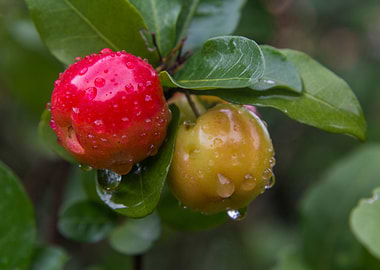 Acerola Cherries with drop