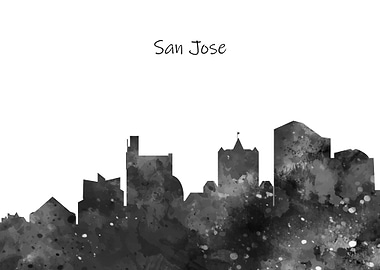 San Jose City Skyline