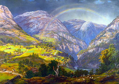 View from Stalheim by Dahl