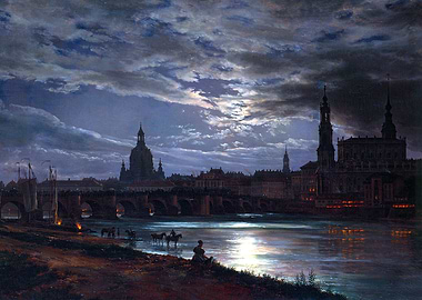 Dresden by Moonlight