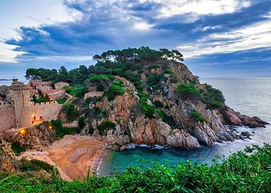 coastal landscape town